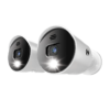 Add On Wired 1080p Spotlight Cameras with Audio Alerts and Sirens – 2 Pack – White